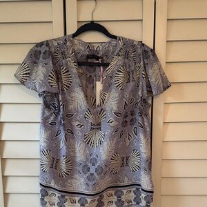 Vineyard Vines🐳 Shell Rope Flutter Sleeve Blouse